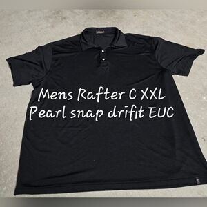 Rafter C Men's Black Polo Shirt